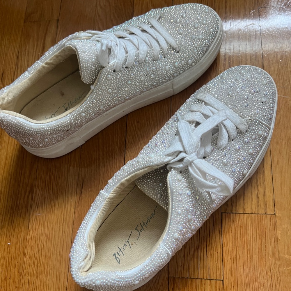 Betsy Johnson Pearl Platform Sneakers